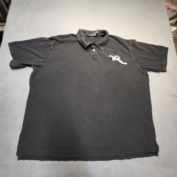 Rocawear Polo Shirt Mens 3XL Black Short Sleeve Embroidered Logo - Picture 1 of 7